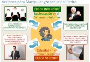 Manipular o Inducir al Perito